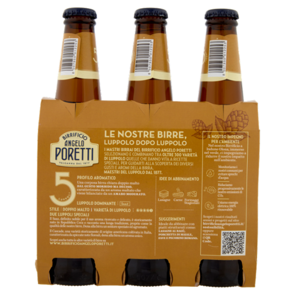 Birrificio Angelo Poretti Doppio Malto Chiara 5 Luppoli 3 x 33 cl
