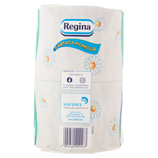 Regina Cartacamomilla carta igienica 4 rotoli