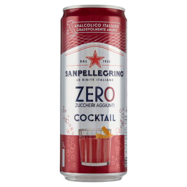 SANPELLEGRINO Cocktail Zero Zuccheri Aggiunti, Lattina 33 cl