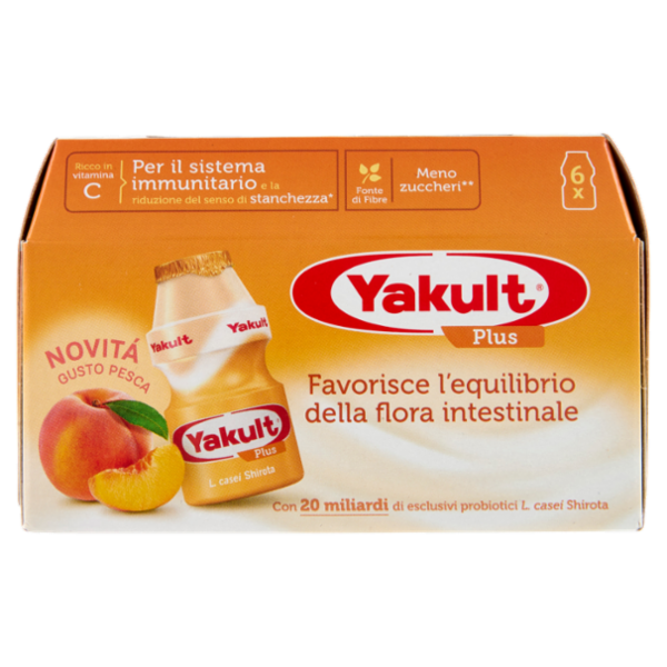 Yakult Plus Gusto Pesca 6 x 65 ml