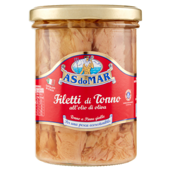 Asdomar Filetti di Tonno all'olio di oliva 400 g