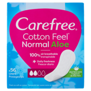 Carefree Cotton Feel* Normal Aloe Salvaslip 56 Pz