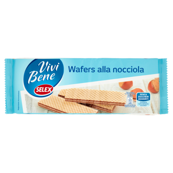 Selex Vivi Bene Wafer alla Nocciola Senza Zuccheri Aggiunti 175 g