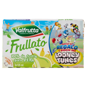 Valfrutta Il Frullato 100% Da Frutta Gusto Pera 3 x 125 Ml