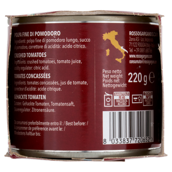 Rosso Gargano Polpa fine di Puglia 2 x 220 g