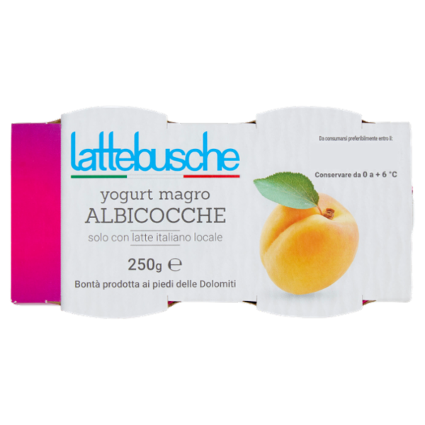 lattebusche yogurt magro Albicocche 2 x 125 g
