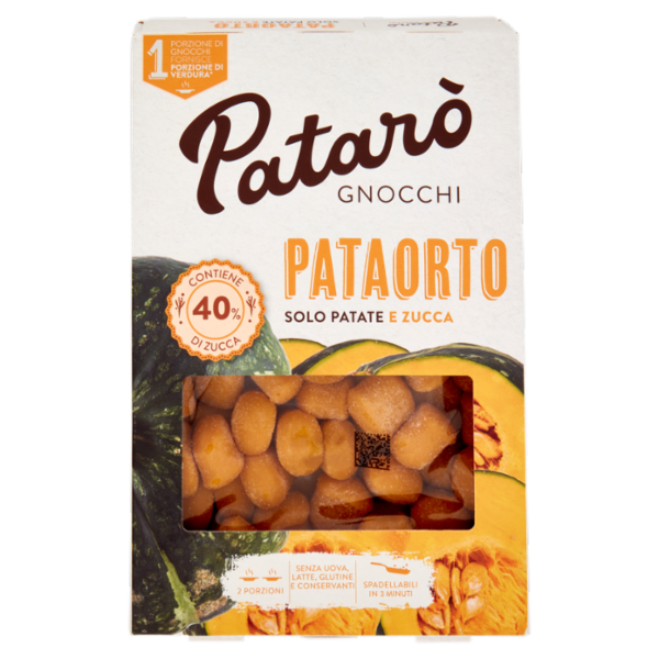 Patarò Gnocchi Pataorto Solo Patate e Zucca 400 g