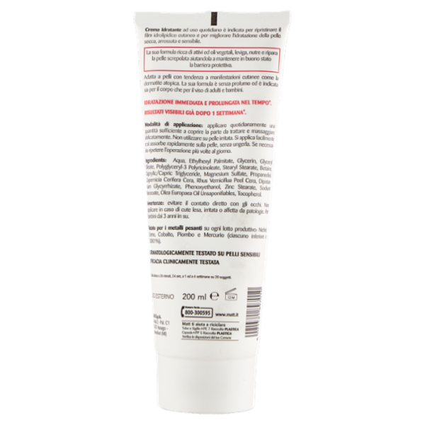 Matt Divisione Pharma Crema Idratante Pelle Secca, Molto Secca, Sensibile 200 ml