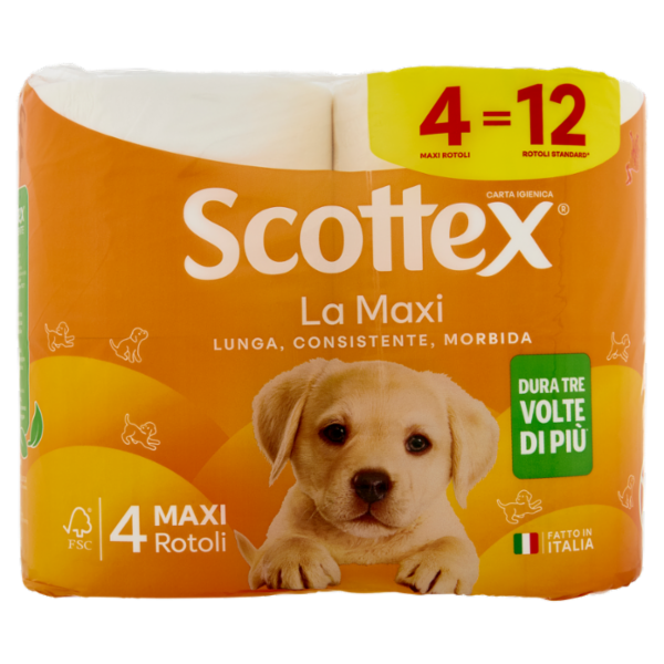 Scottex la Maxi Carta Igienica 4 pz