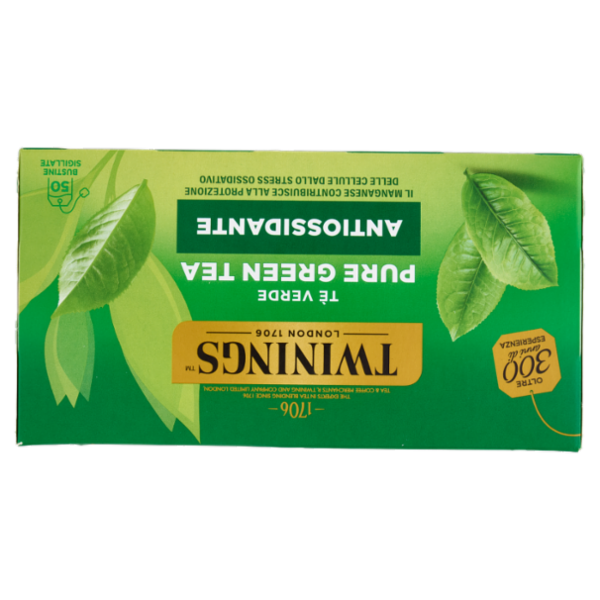 Twinings Pure Green Tea Tè Verde Antiossidante 50 filtri The 100 g