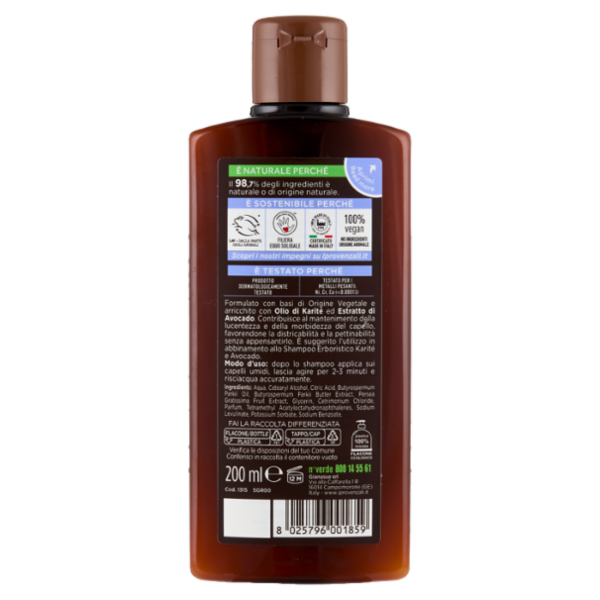I Provenzali Balsamo Districante Effetto Seta Karité e Avocado Capelli Secchi e Crespi 200 ml