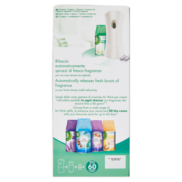 Air Wick Freshmatic Fresia Bianca e Gelsomino Spray Automatico per Ambienti 250 ml