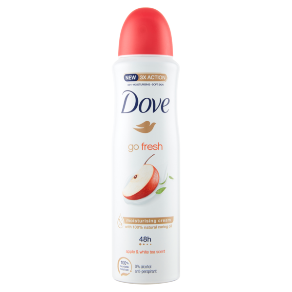 Dove go fresh apple & white tea scent anti-perspirant 150 ml