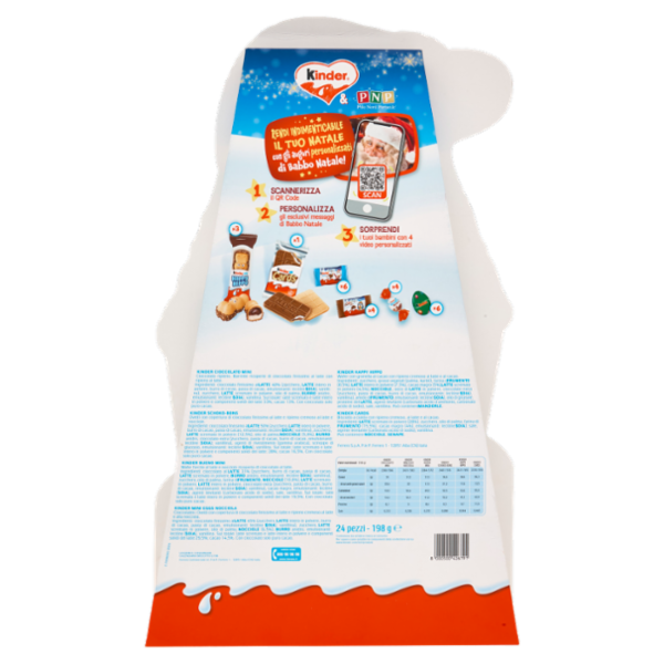 Kinder Calendario dell'Avvento Choco Biscuits 24 pezzi 198 g