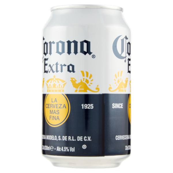 CORONA EXTRA Birra lager internazionale lattina 33cl