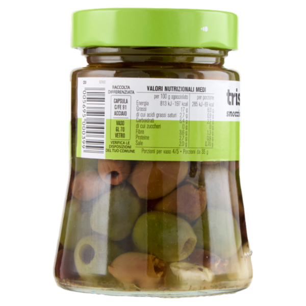 D'Amico tris olive italiane snocciolate 280 g