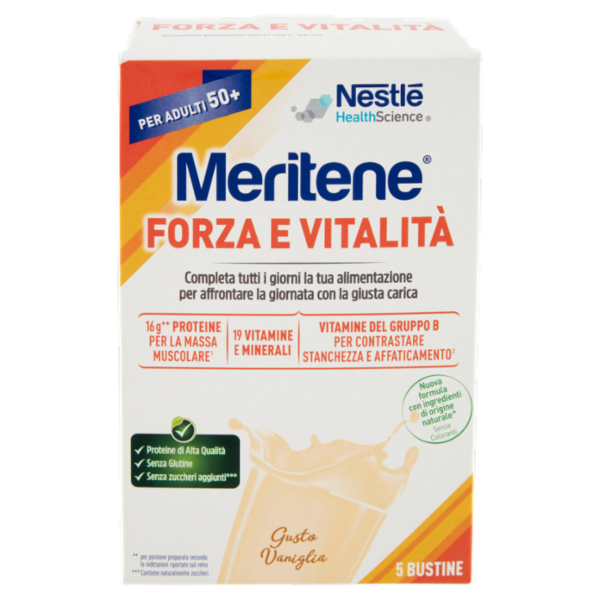 MERITENE Forza & Vitalità Vaniglia 5 x 30 g