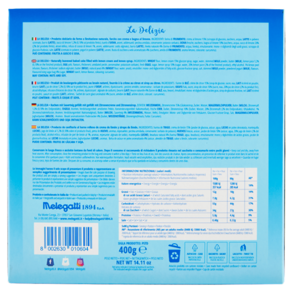 Melegatti 1894 la Delizia 400 g