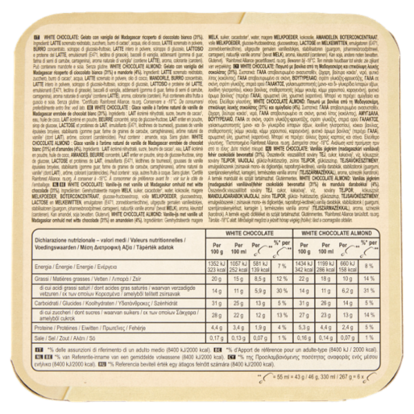 Magnum mini White Chocolate White Chocolate Almond 6 gelati 267 g