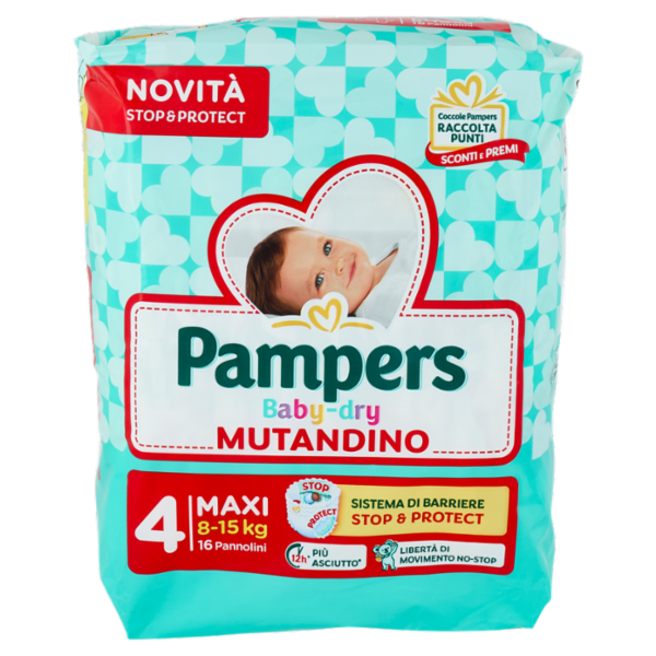 Pampers Baby-dry Mutandino Maxi 16 pz