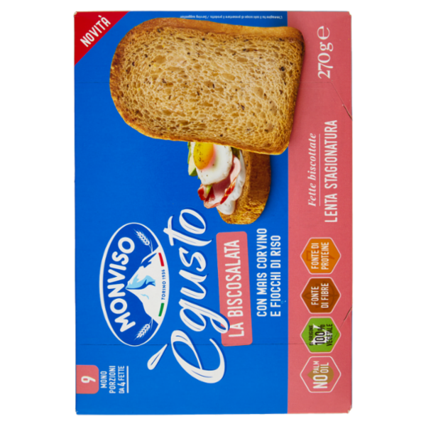 Monviso ègusto La Biscosalata Fette Biscottate 270 g