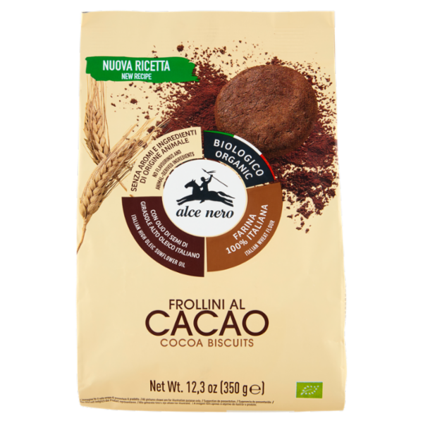 alce nero Frollini al Cacao 350 g