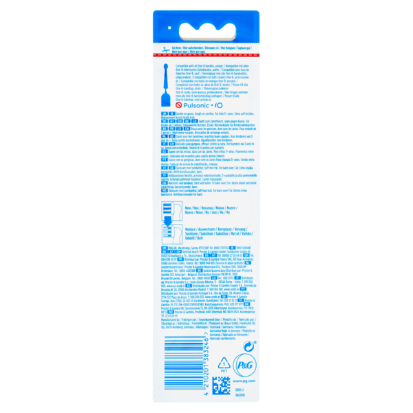 Oral-B Testine Ricambio Spazzolino Elettrico Denti Bambini Disney Frozen II Kids +3 anni 2 Refills