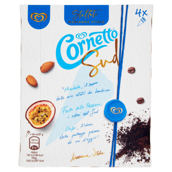 Cornetto Algida Sud Stellati Marianna Vitale 4 x 57 g