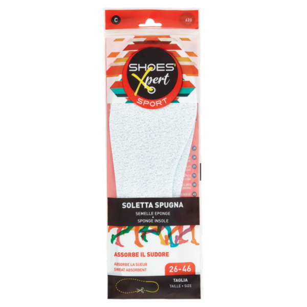 Shoes'Xpert Sport Soletta Spugna Taglia 26-46