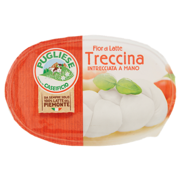 Caseificio Pugliese Fior di Latte Treccina Intrecciata a Mano 200 g