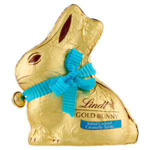 Lindt Gold Bunny Coniglietto Pasqua Cioccolato Al Latte e Caramello Salato 100 g