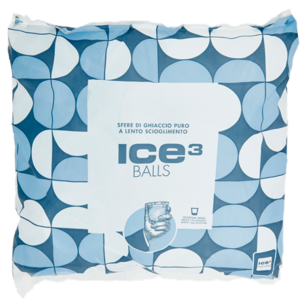 ice cube Ice³ Balls Sfere di Ghiaccio Puro a Lento Scioglimento 1 kg