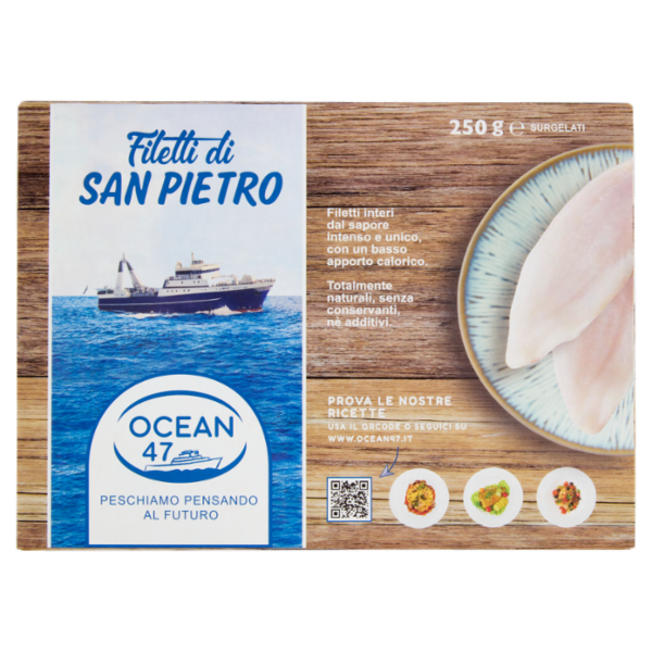 Ocean 47 Filetti di San Pietro Surgelati 250 g