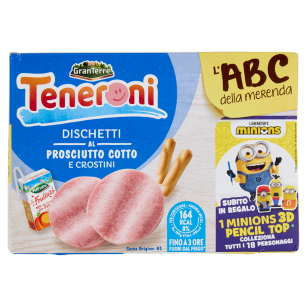 Teneroni Dischetti al Prosciutto Cotto e Crostini 170 g