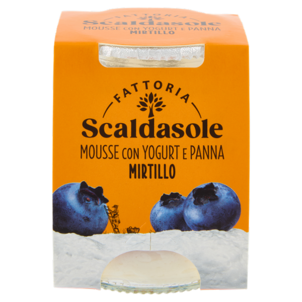 Fattoria Scaldasole Mousse con Yogurt e Panna Mirtillo 75 g