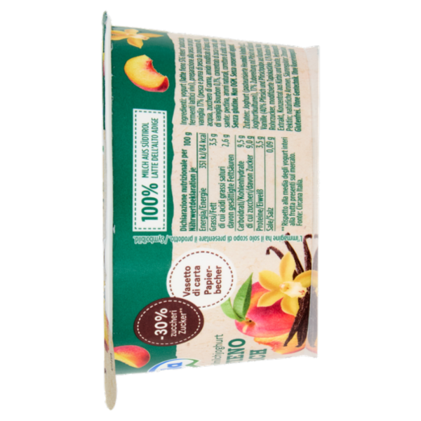 mila Yogurt intero Latte Fieno Pesca - vaniglia 150 g