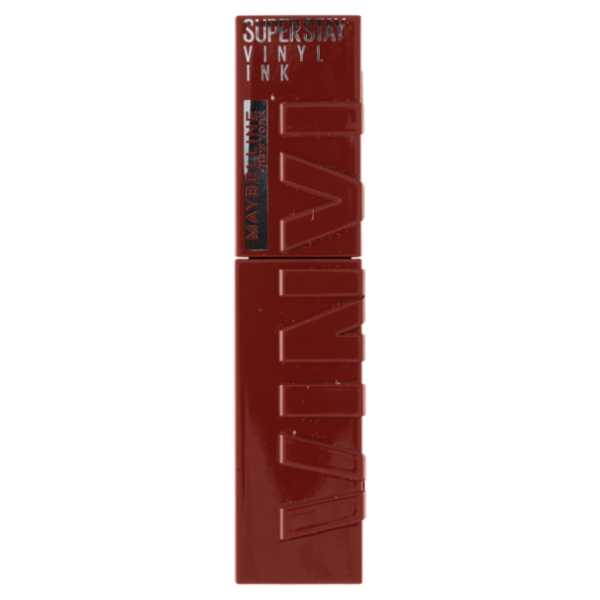 Maybelline New York Rossetto a Lunga Tenuta Effetto Vinilico Superstay Vinyl Ink 115 Peppy