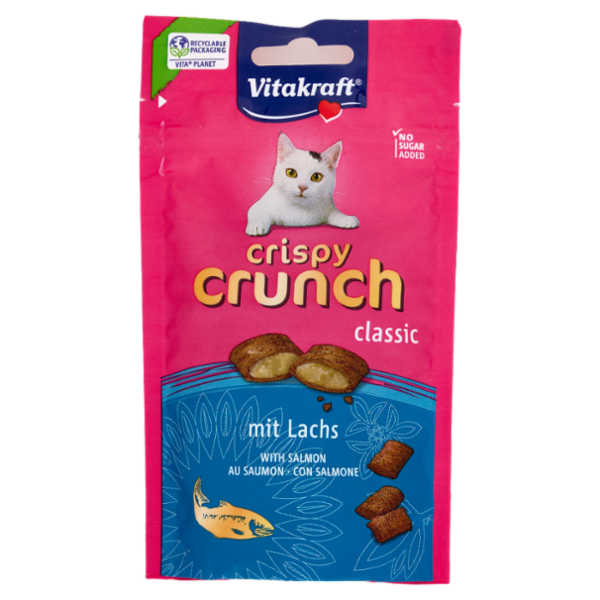 Vitakraft crispy crunch classic con Salmone 60 g