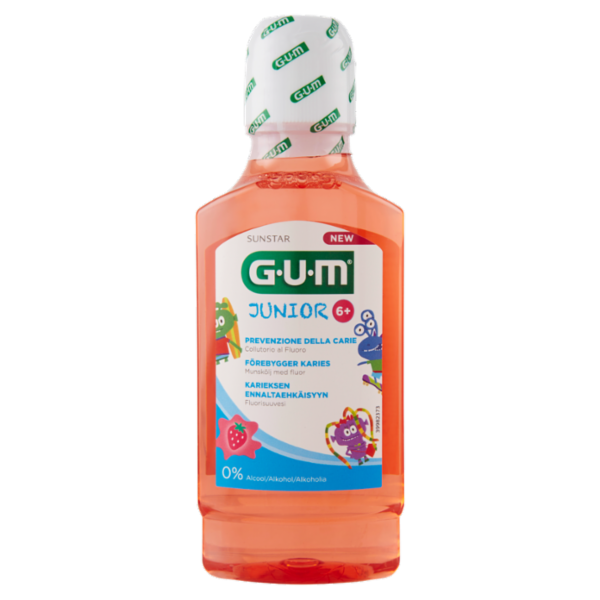 Gum Junior Monsters Collutorio al Fluoro 6+ 300ml