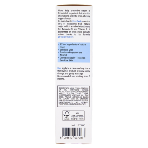 Nidra Baby Pasta Protettiva con Ossido di Zinco 75 mL