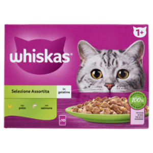 Whiskas Selezione Assortita Cibo Umido Gatto 10x85g
