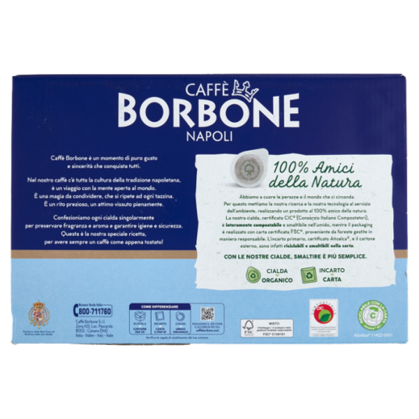 Caffè Borbone Miscela Decisa Cialde Compostabili 80 x 7,2 g