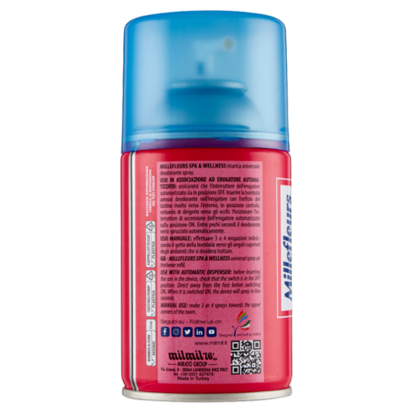 Strabilia Millefleurs Deodorante Ambiente Spa & Wellness Ricarica 250 ml