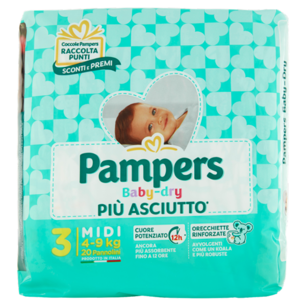 Pampers Baby-dry 3 Midi 20 pz