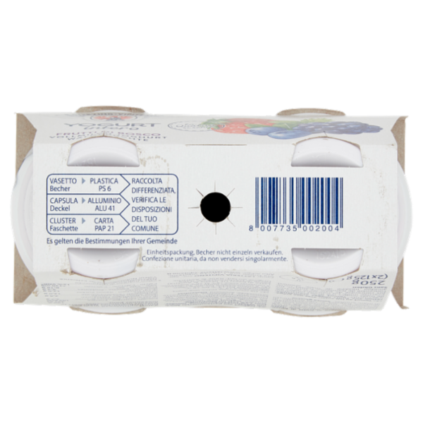 Sterzing Vipiteno Yogurt intero Frutti di Bosco 2 x 125 g