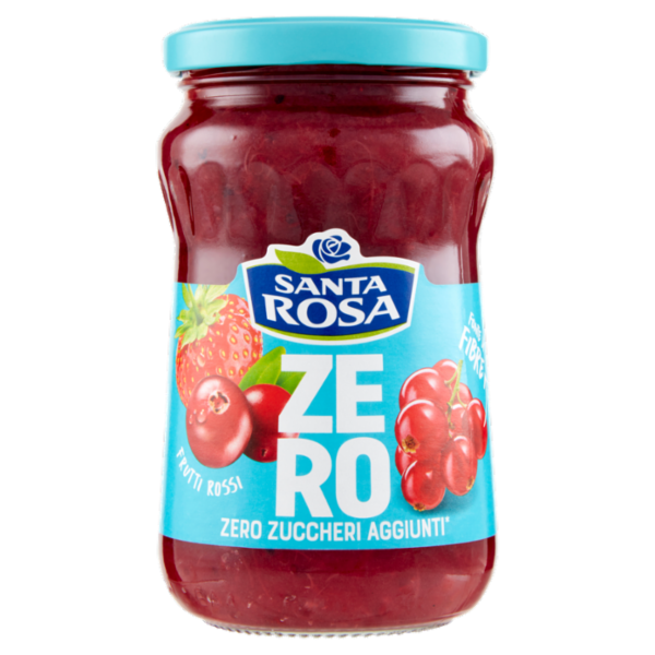 Santa Rosa Confettura Frutti Rossi Fonte di Fibre Zero Zuccheri 300 g
