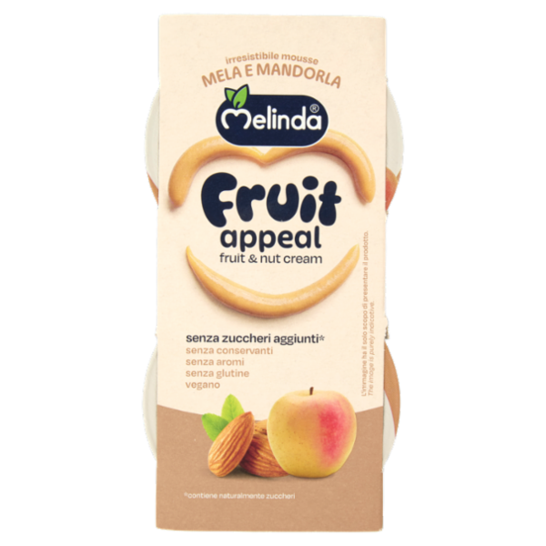 Melinda Fruit appeal fruit & nut cream Mela e Mandorla 2 x 100 g