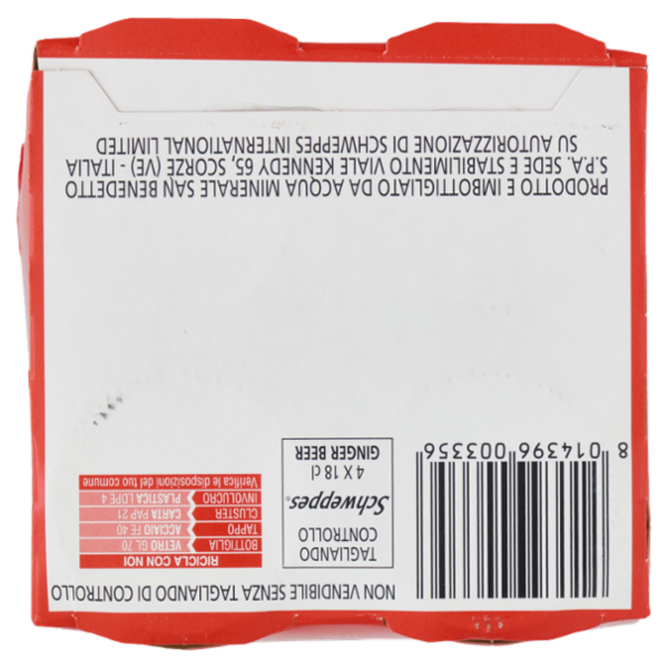 Schweppes Ginger Beer 4 x 0,18L OW