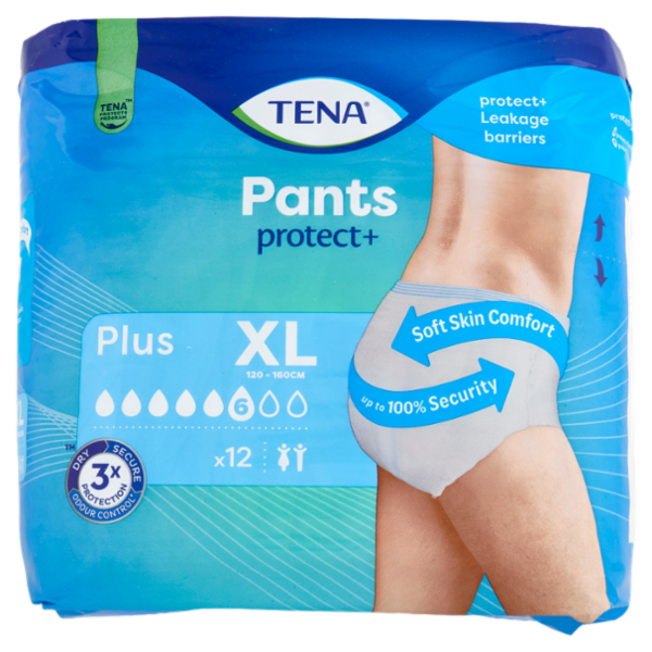 Tena Pants protect+ Plus XL 12 pz