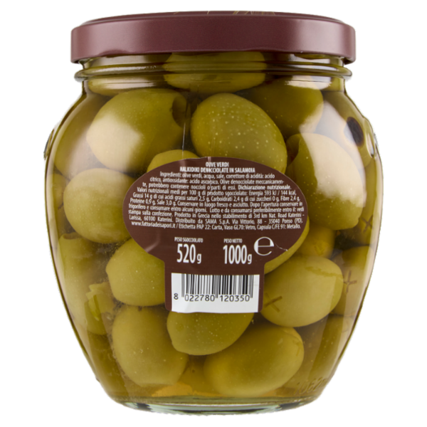 Fattoria dei Sapori Olive Halkidiki denocciolate 1000 g
